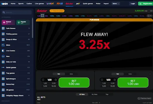 1win aviator game Malaysia